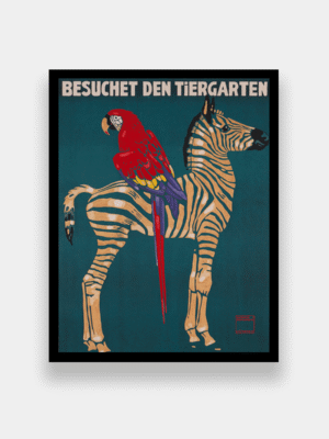 Ducba Munich Zoo Zebra Canvas Wall Art