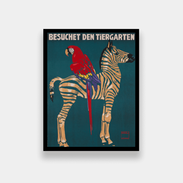 Ducba Munich Zoo Zebra Canvas Wall Art