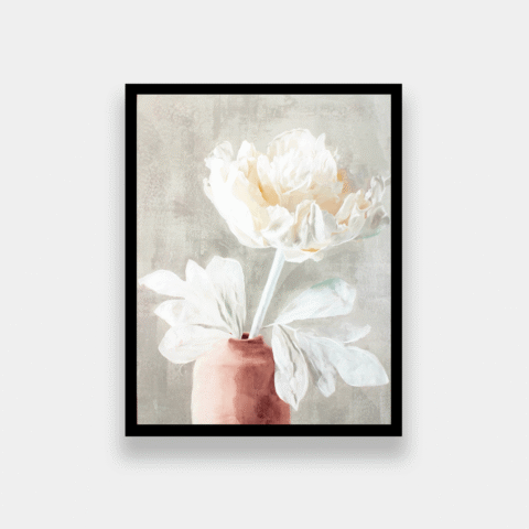 Ducba Julia Flower Framed Canvas Wall Art