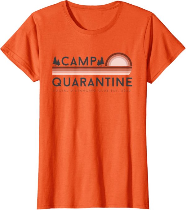 Retro Vintage Camp Quarantine Funny Social Distancing Gift T shirt