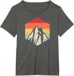 Retro Vintage Hiking Gift Outdoors Mountain Hiker T-shirt