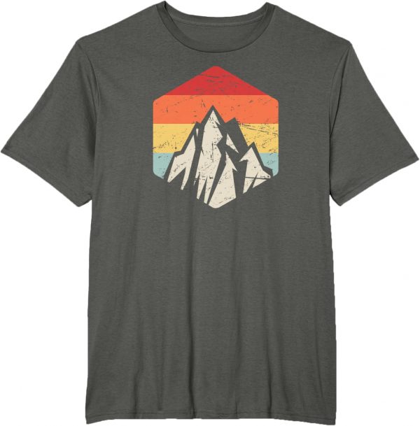 Retro Vintage Hiking Gift Outdoors Mountain Hiker T-shirt