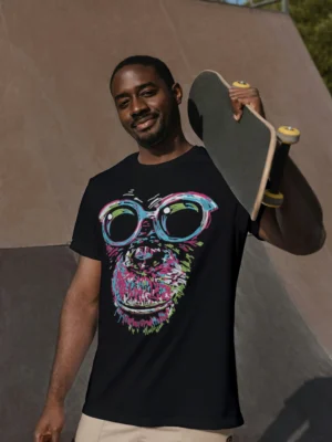 Ducba Monkey artwork print chimpanzee pop art