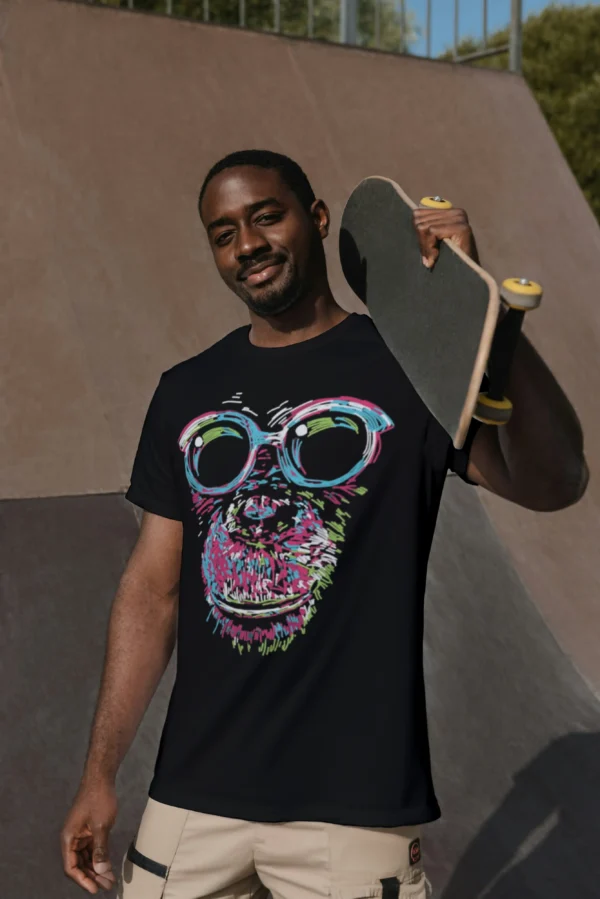 Ducba Monkey artwork print chimpanzee pop art